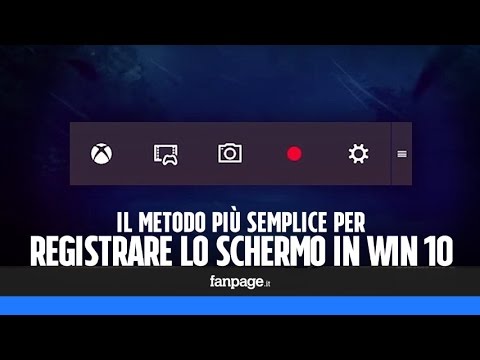 Registrare giochi windows 10