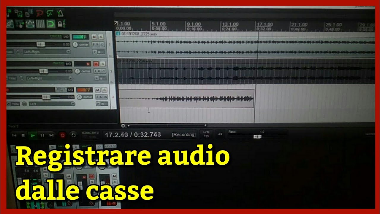 Registrare da uscita cuffie