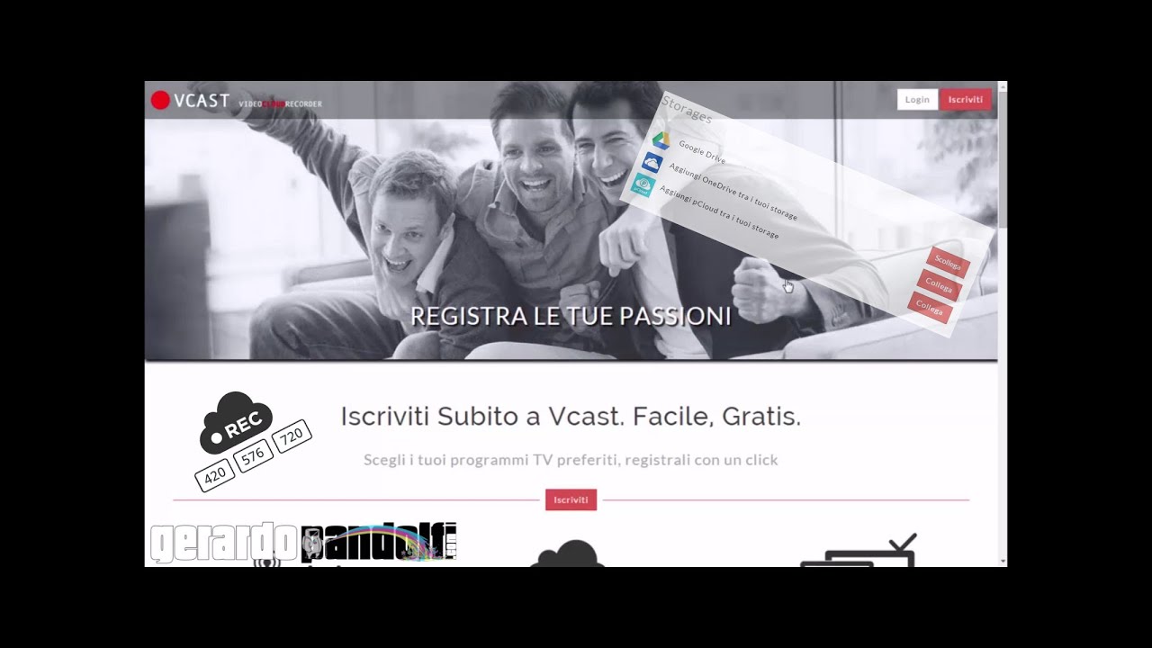 Vcast registrare