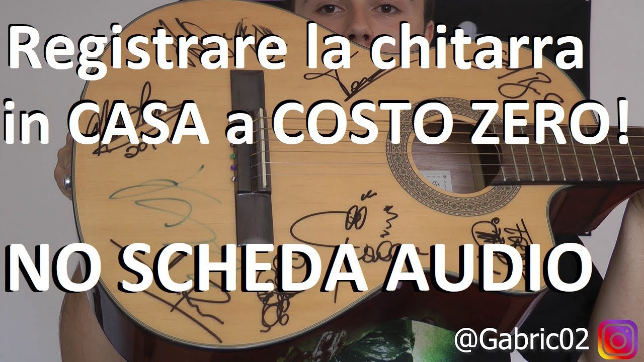 Registrare chitarra su pc senza scheda audio