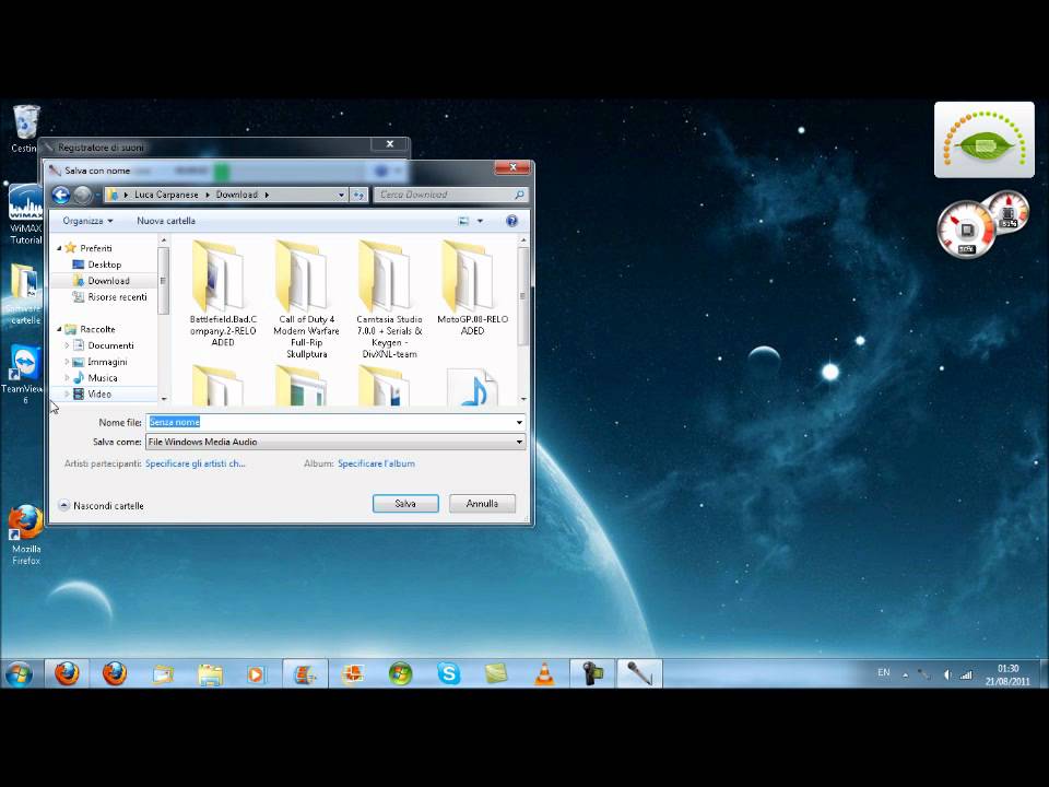 Movie maker registrare voce