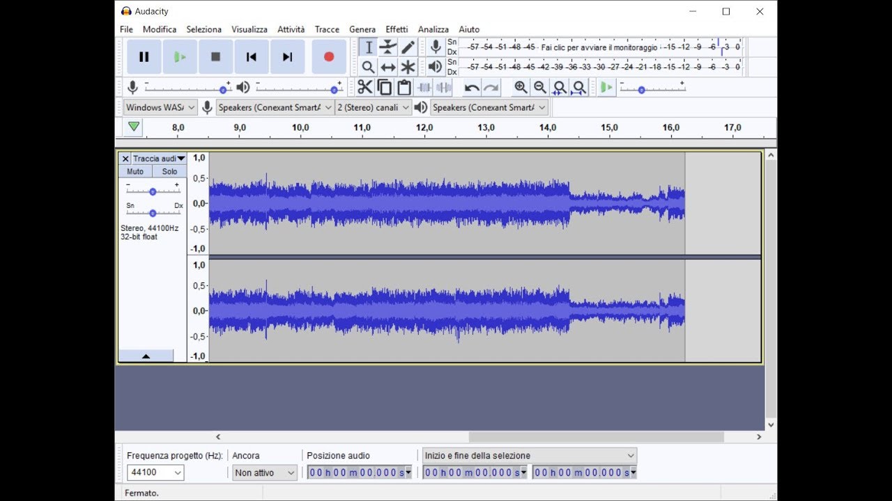 Registrare lo streaming audio
