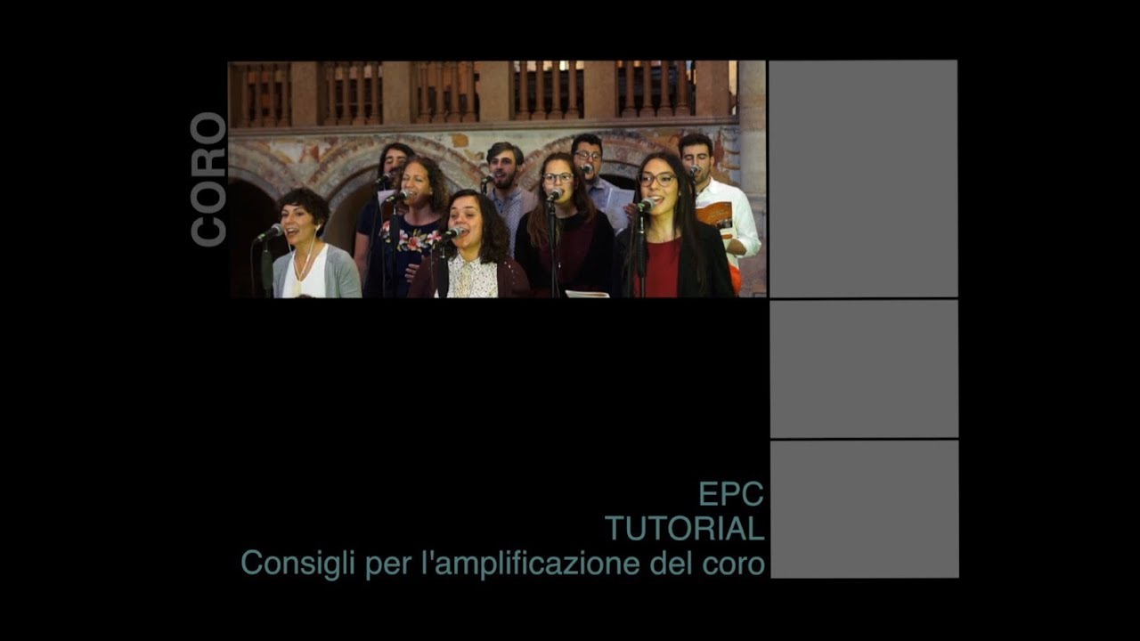 Registrare un coro in studio 1 Registrare un coro in studio