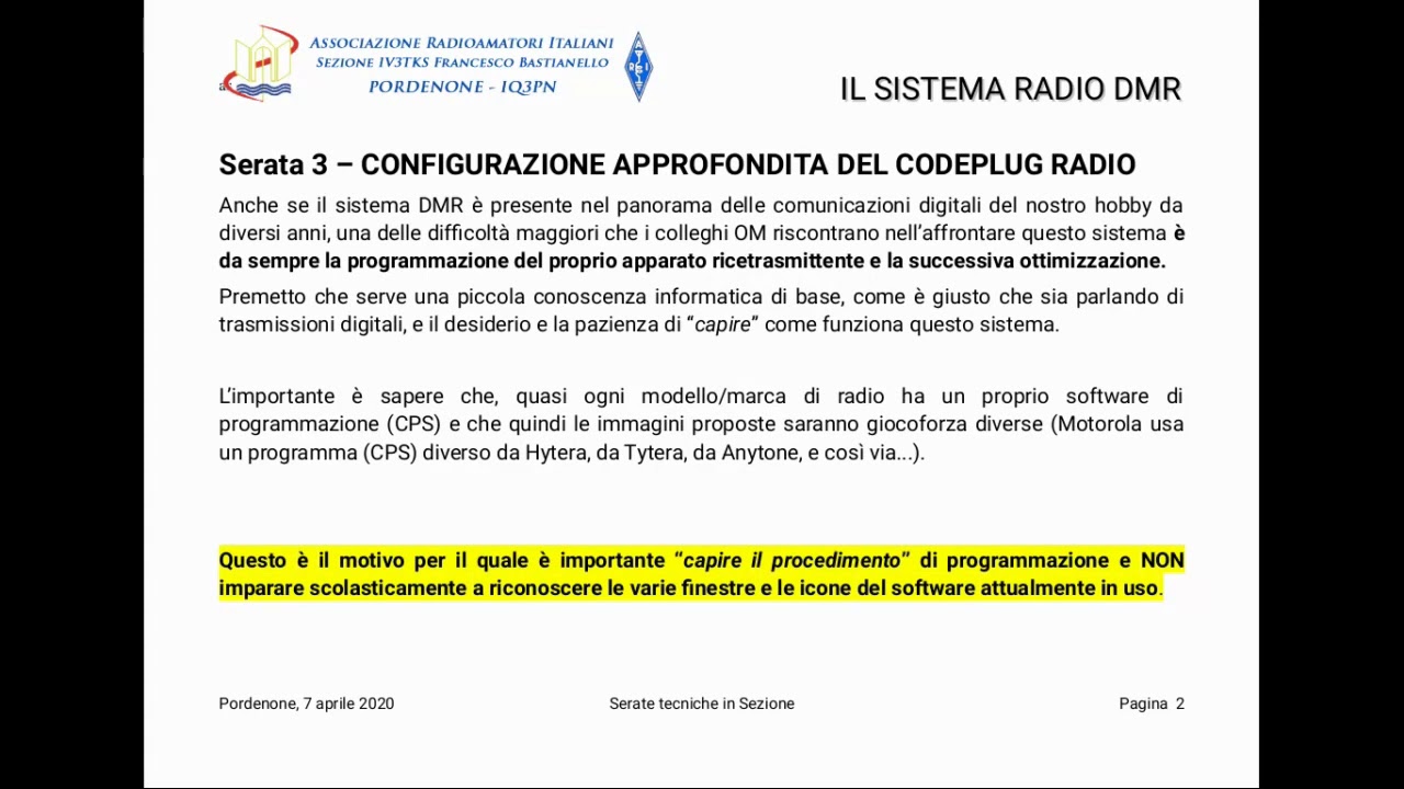 Registrare dmr id 1 Registrare dmr id