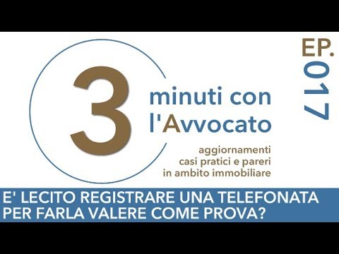 È lecito registrare una telefonata