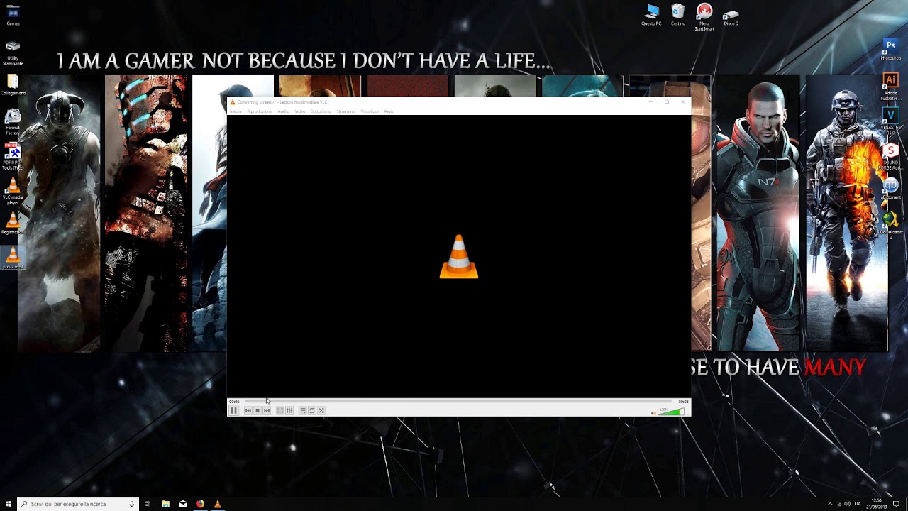 Registrare audio con vlc