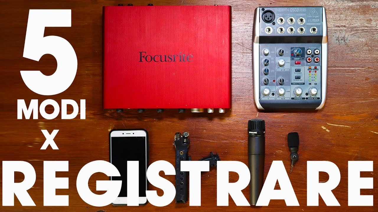 Registrare una batteria acustica 1 Registrare una batteria acustica