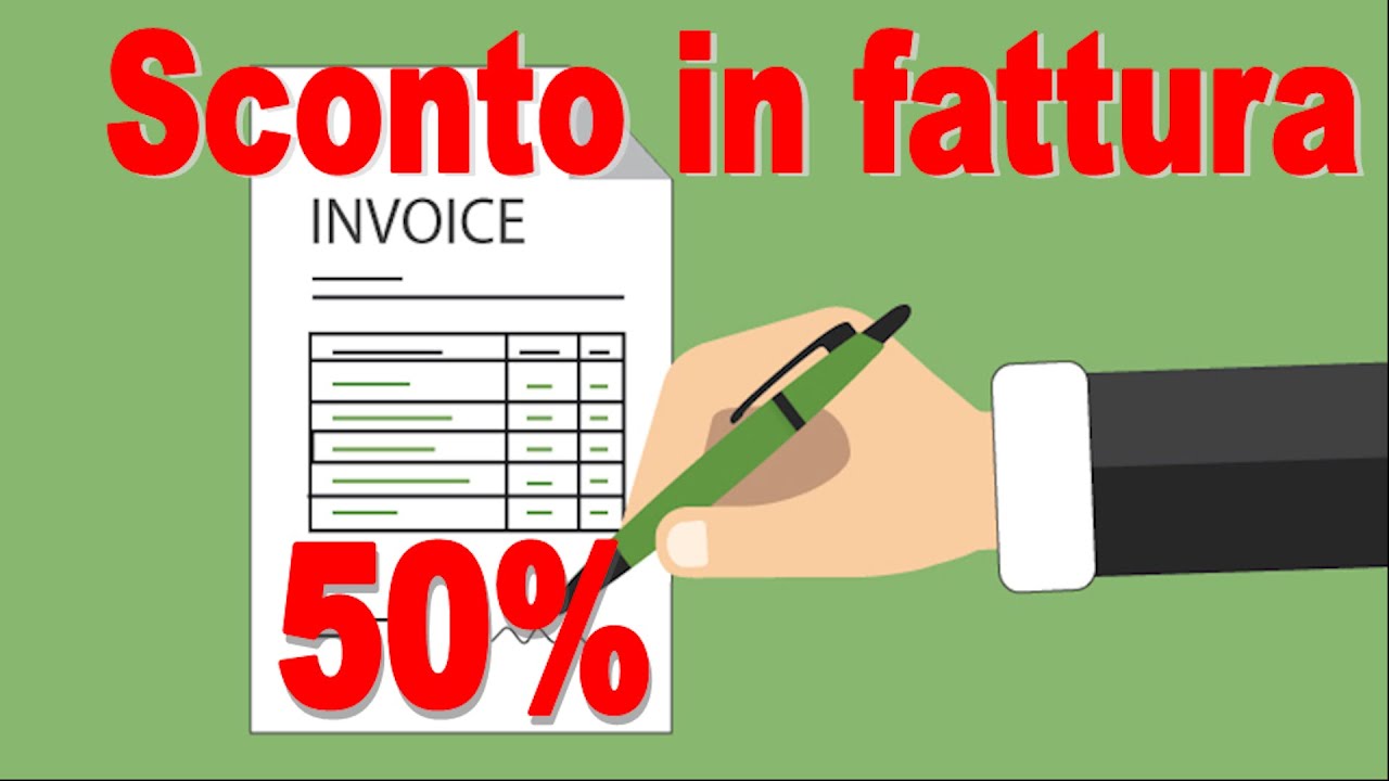 Come registrare lo sconto in fattura in contabilità