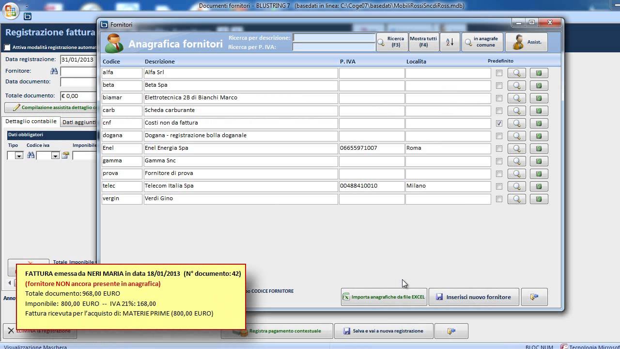 Programmi per registrare fatture