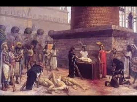 ¿Qué culturas eran las que realizaban sacrificios humanos?