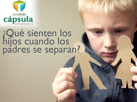 ¿Cómo se sienten los hijos de padres separados?