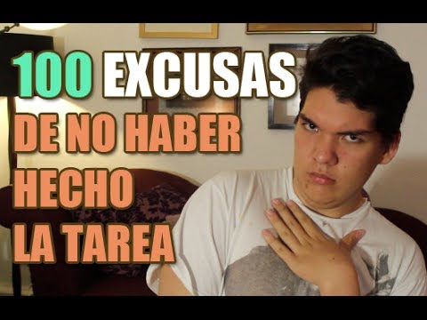 ¿Cómo decir que no hice la tarea?