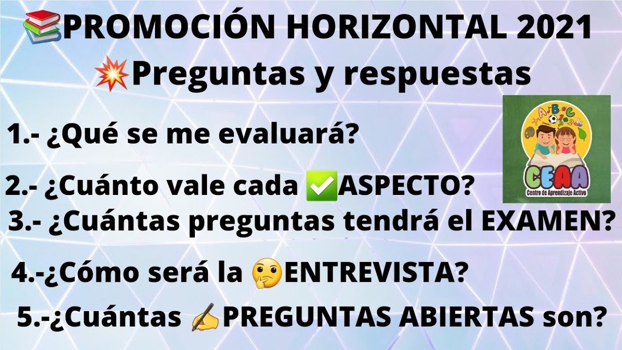 ¿Cuáles son las preguntas horizontales?