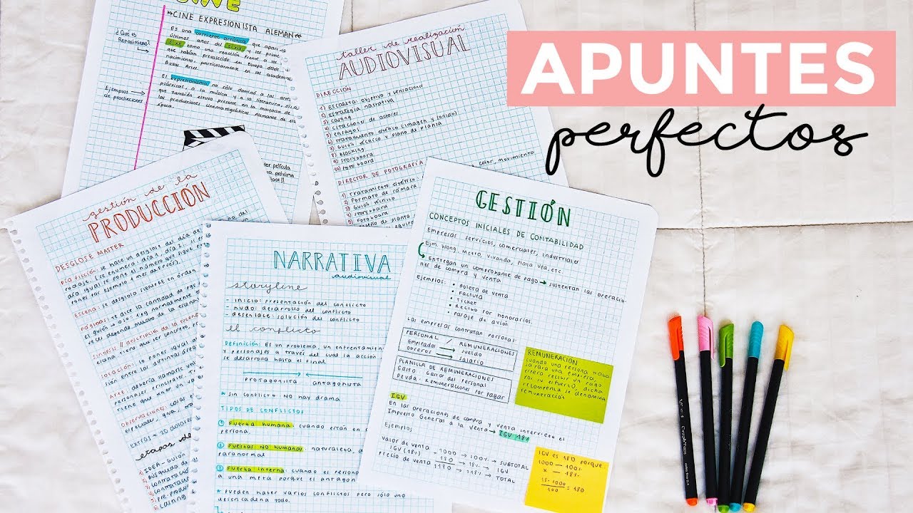 ¿Cómo llevar un cuaderno de apuntes?