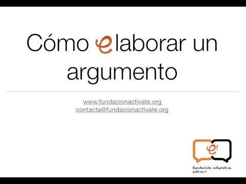 ¿Cómo se hace un argumento ejemplos?