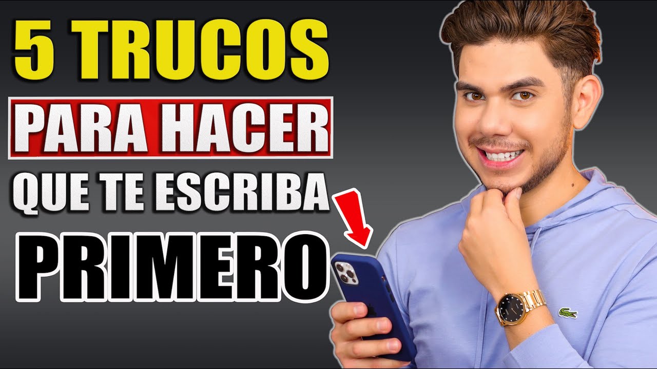 ¿Cómo hacer para que un chico te escriba primero?