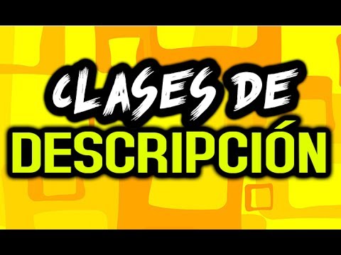 ¿Cuáles son los tipos de descripción?