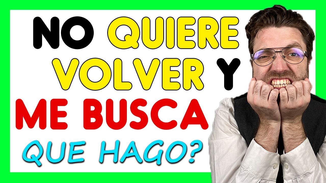 ¿Cuando un ex te busca pero no quiere volver?
