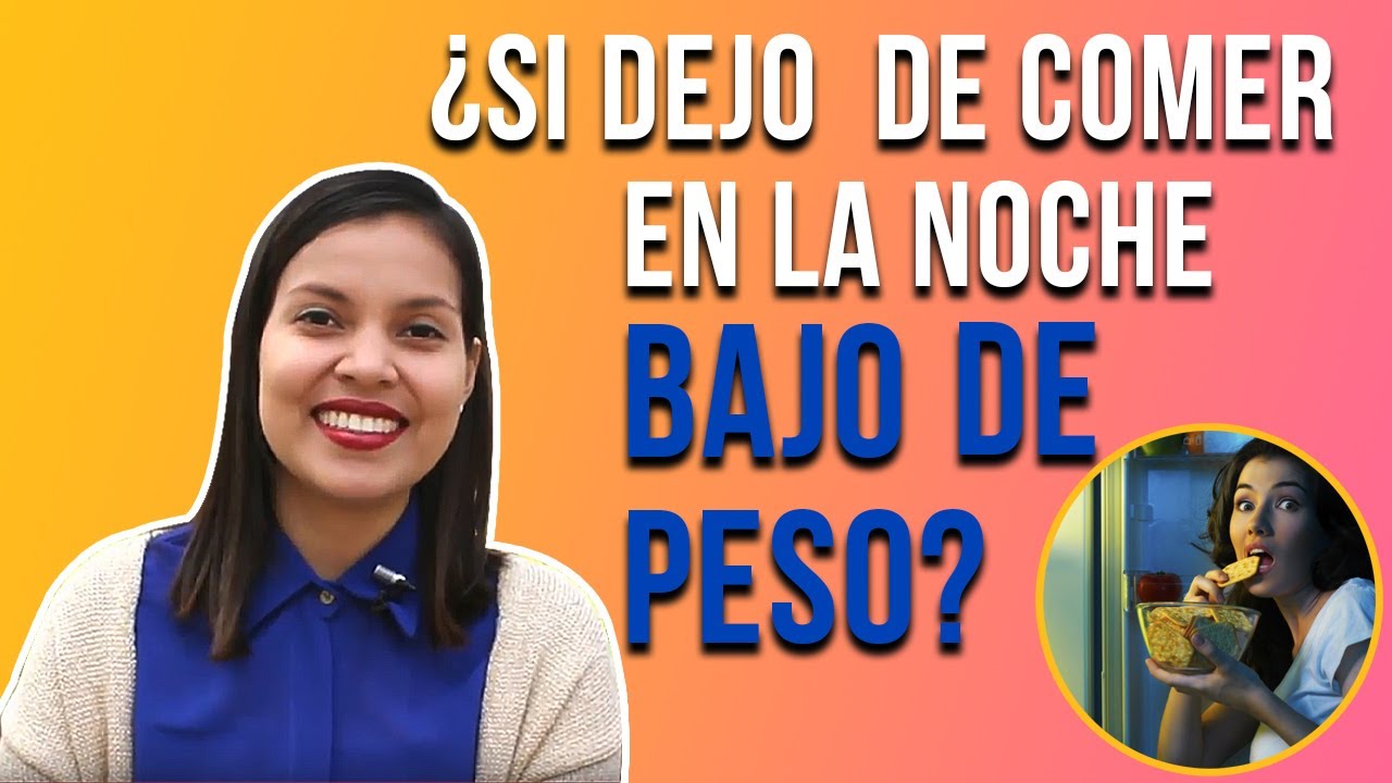 ¿Qué pasa si se deja de cenar?