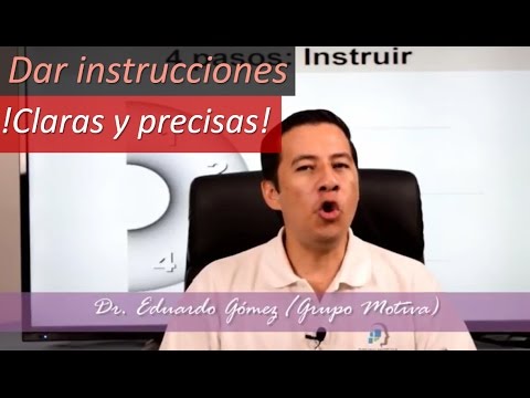 ¿Cómo se debe dar una orden?