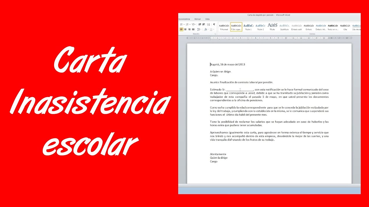 ¿Que decir para justificar una falta?