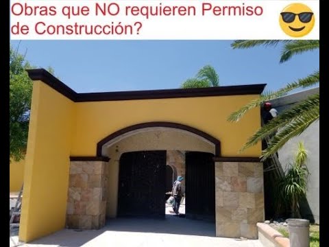 ¿Qué tipo de construcción no necesita licencia?