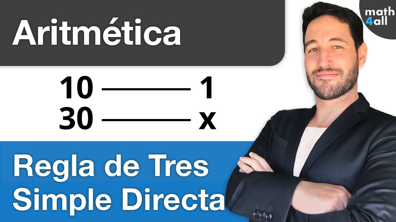 ¿Cómo se hace una regla de tres?