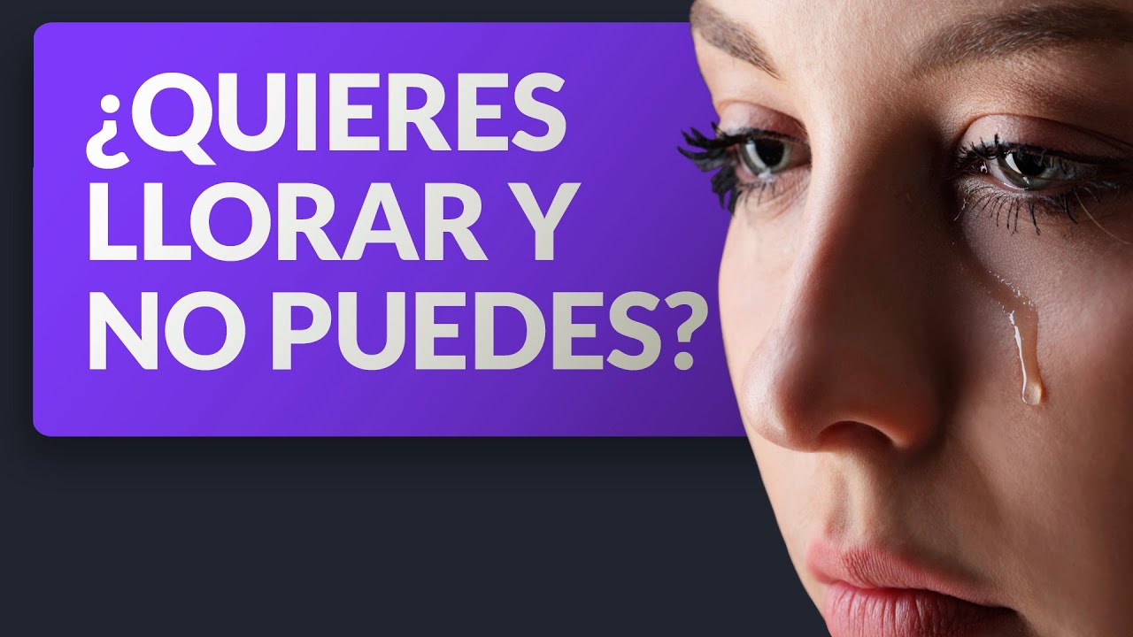 ¿Por qué no puedo llorar si tengo ganas?