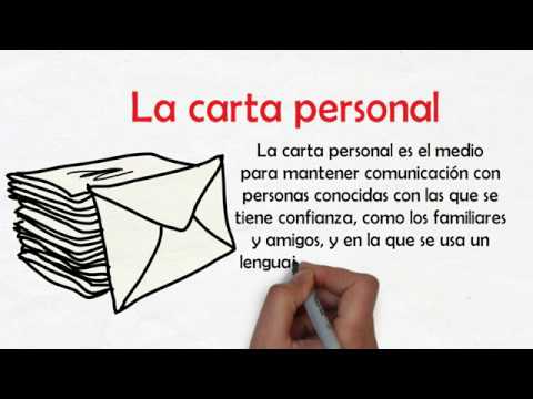 ¿Cómo se hace una carta a una persona?