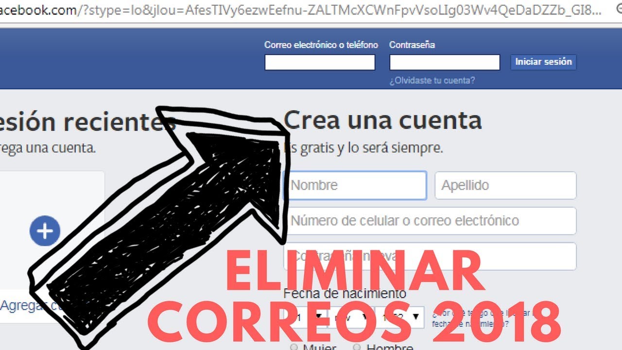 Elimina fácilmente direcciones de correo en la barra de búsqueda de Facebook