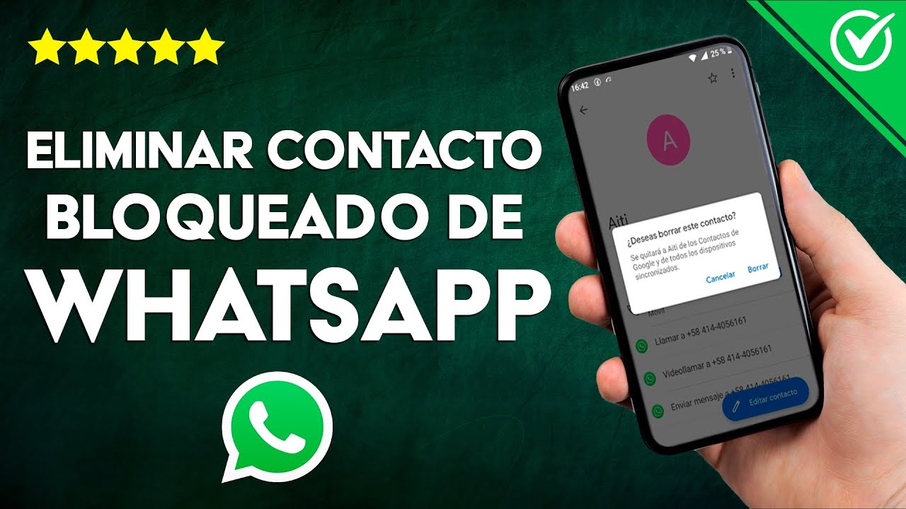 Como borrar el mensaje de bloqueaste este contacto