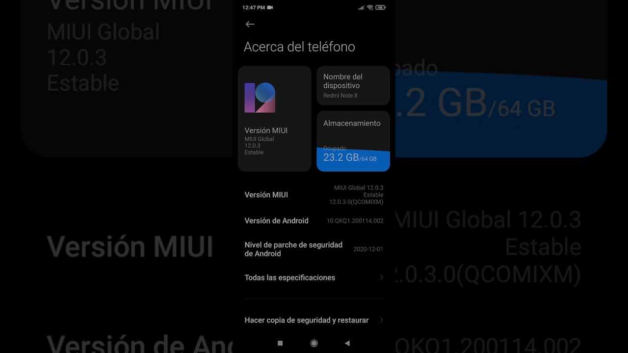 Como borrar cache Redmi Note 8
