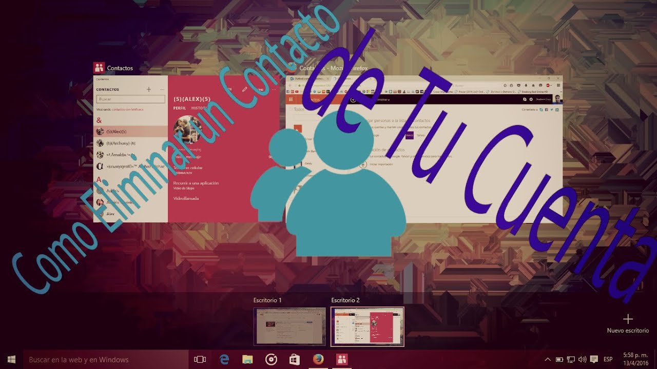 Como borrar un contacto del ordenador