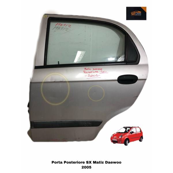 SET 4 Maniglie Porte Esterne Matiz 1998-2004 | Anteriore E Posteriore | Nero - Foto 3