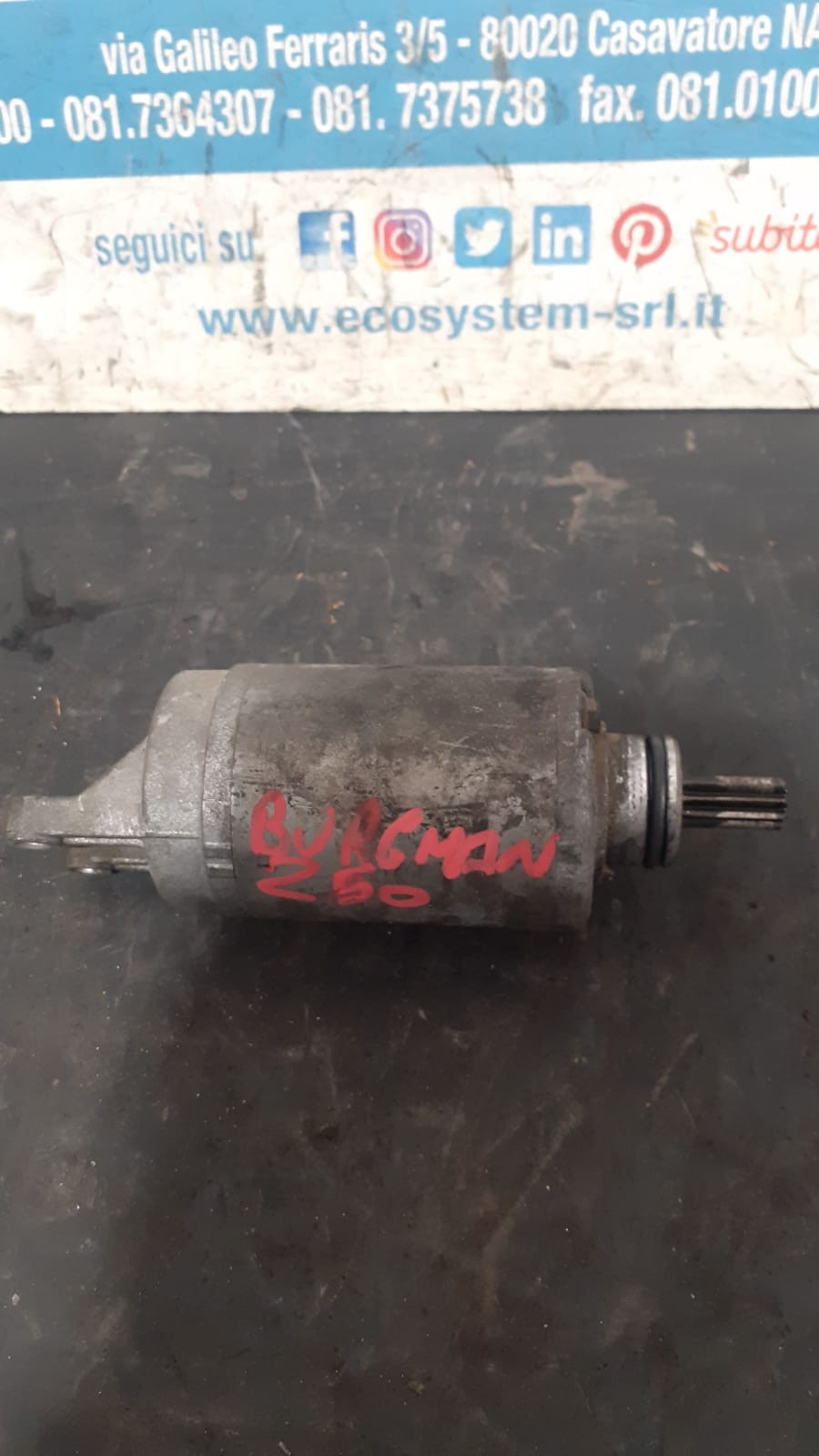 MOTORINO AVVIAMENTO SUZUKI AN BURGMAN 400 2010 2011 2012 2013 2014 - Foto 2