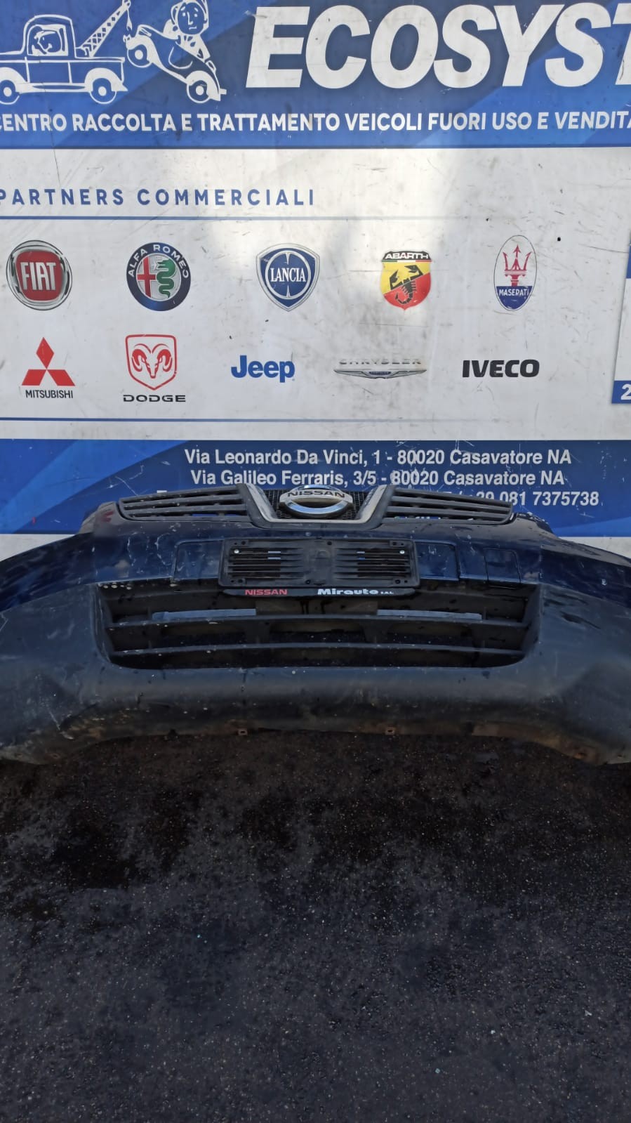 PARAURTI ANTERIORE COMPLETO NISSAN Qashqai 1 Serie (06>09)