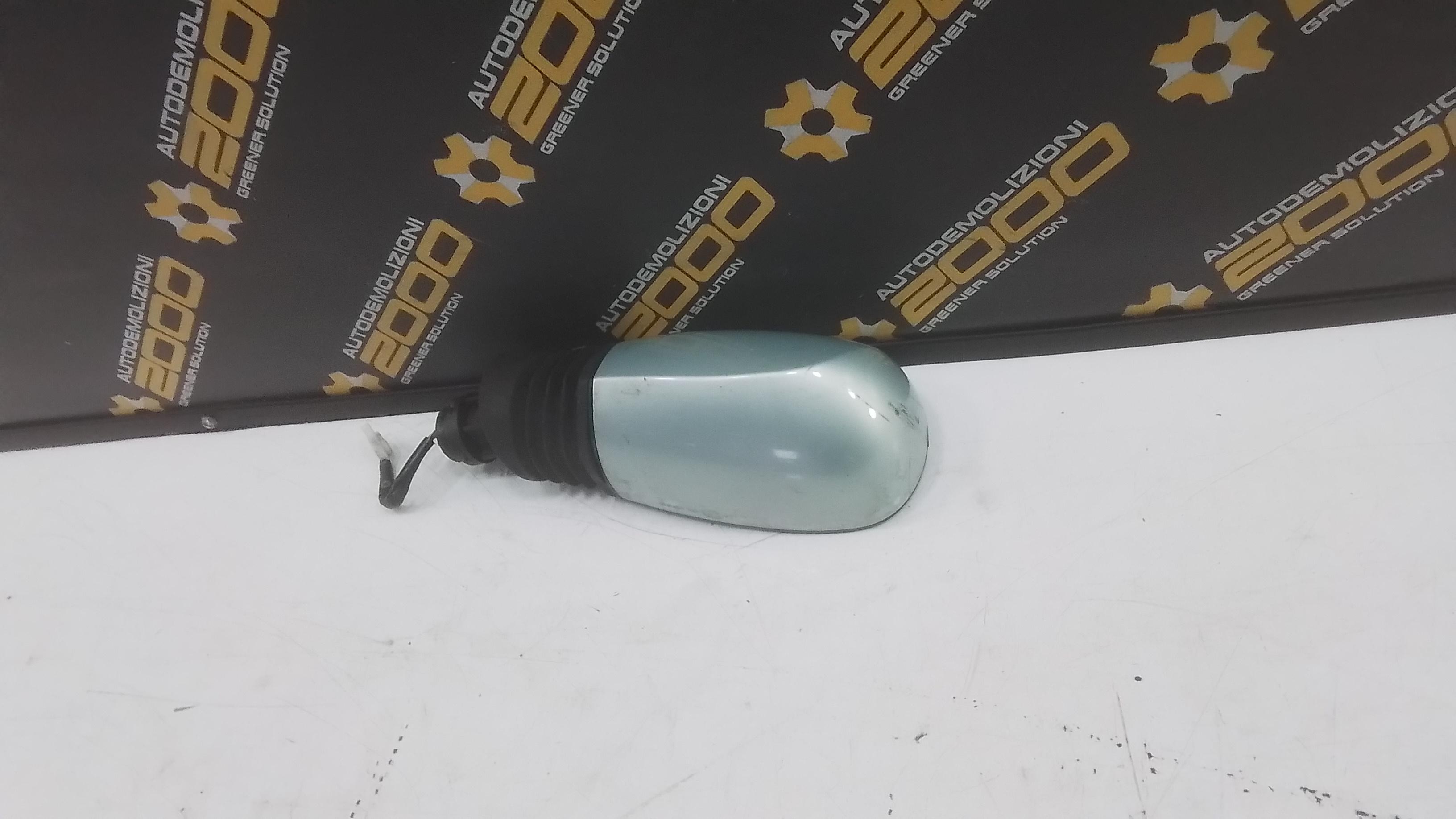 Specchio Retrovisore Sinistro Con Riscaldamento Per Citroen C4 2004-2009: Vetro Blu, Piastra Supporto, 2 Pin, Misura 17,3 Cm