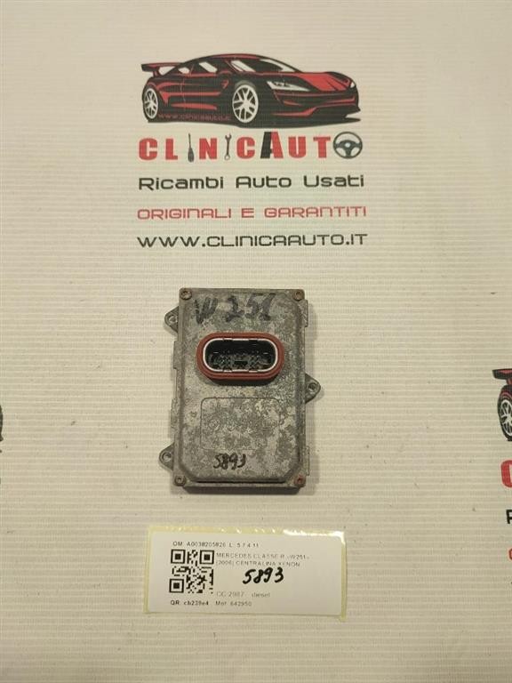 CENTRALINA XENON MERCEDES Classe R W251 A0038205826 (05