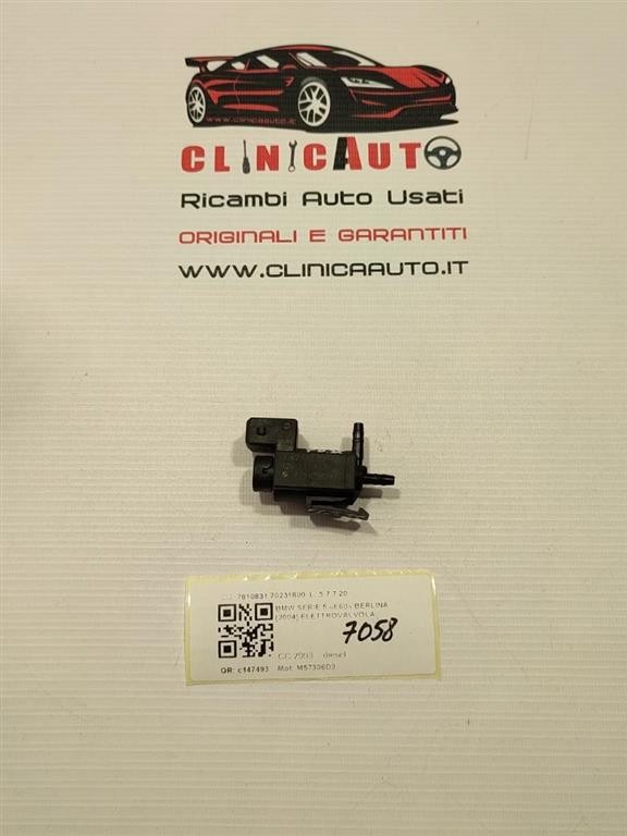 Valvola Regolatore Pressione Pompa Carburante Per BMW – Compatibile Con Serie 1, 3, 5, X3, X5, X6, Codici 0928400560 E Simili