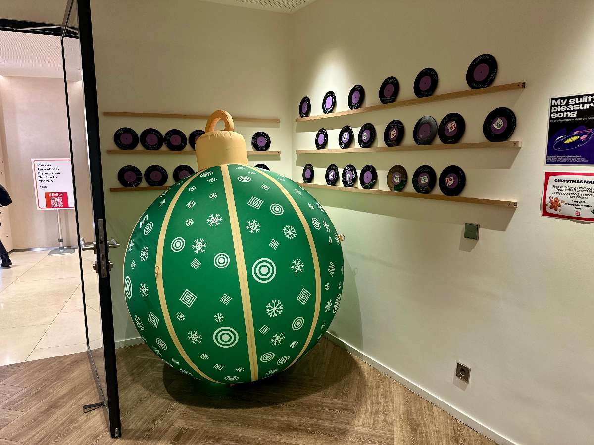 Boule de Noël Verte gonflable