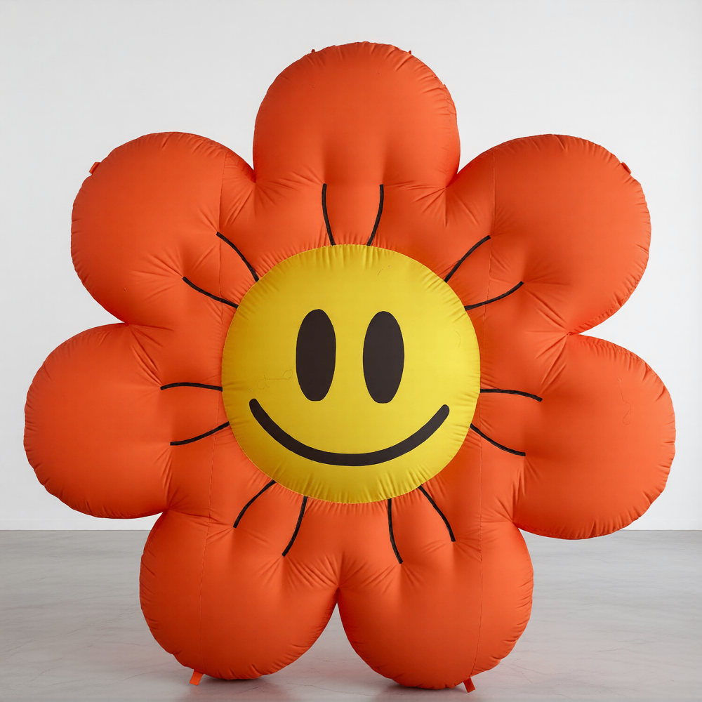 Fleur Gonflable Orange