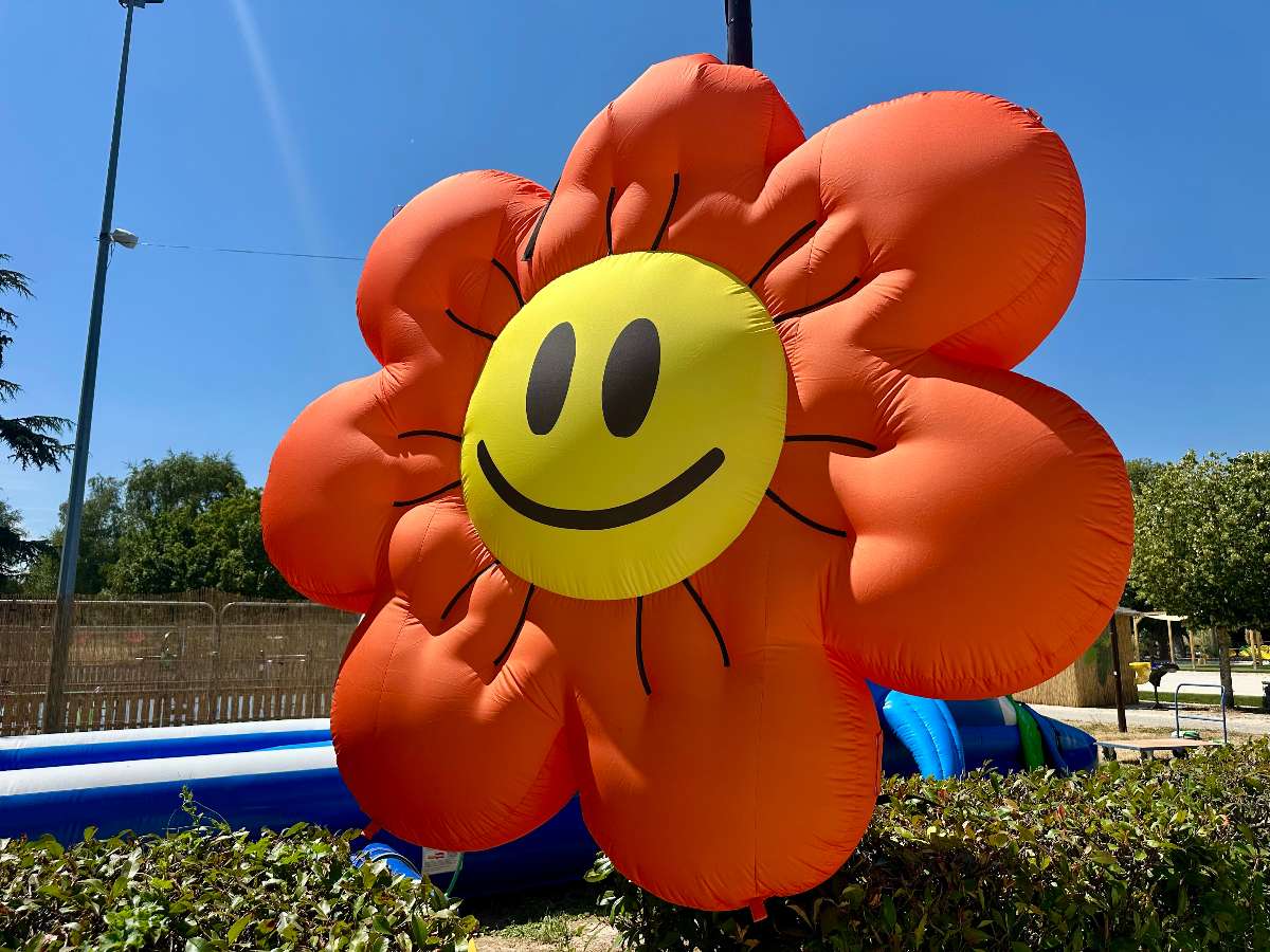 Fleur Gonflable Orange