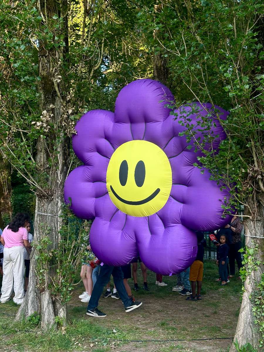 Fleur Gonflable Violette