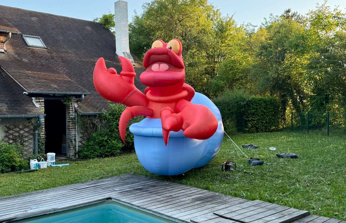 Homard Gonflable Cartoon