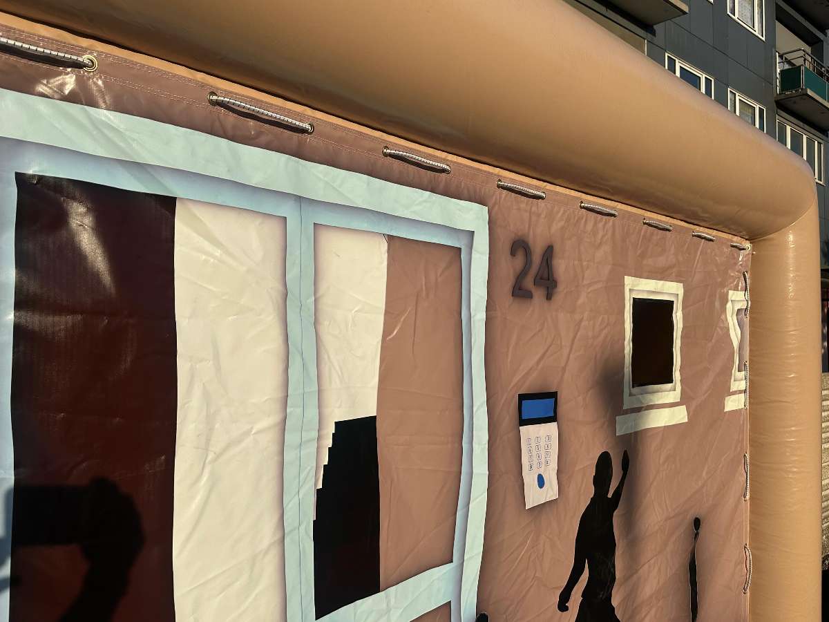 la décoration de la toile de la lucarne gonflable