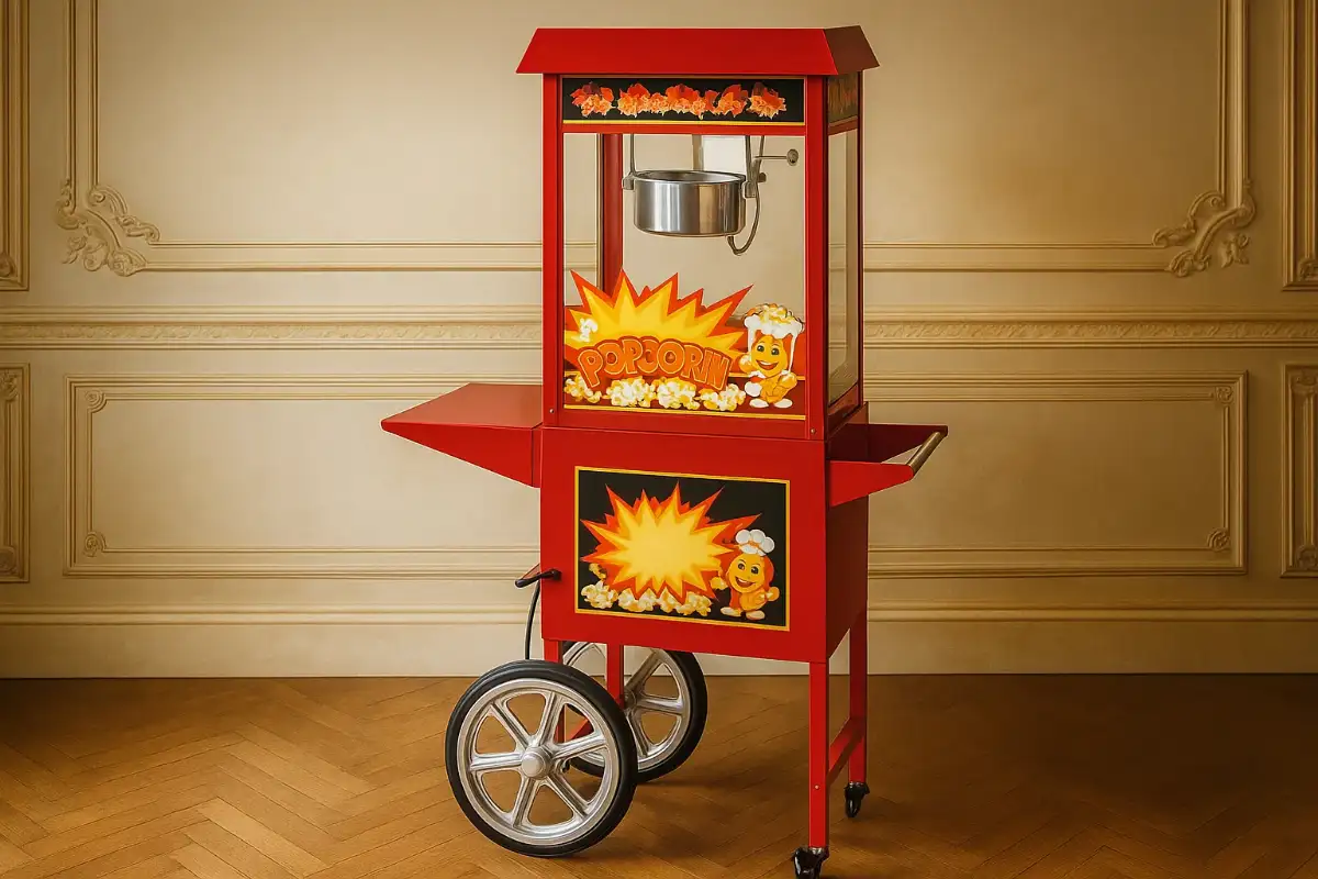 Machine à Pop Corn Avec Chariot