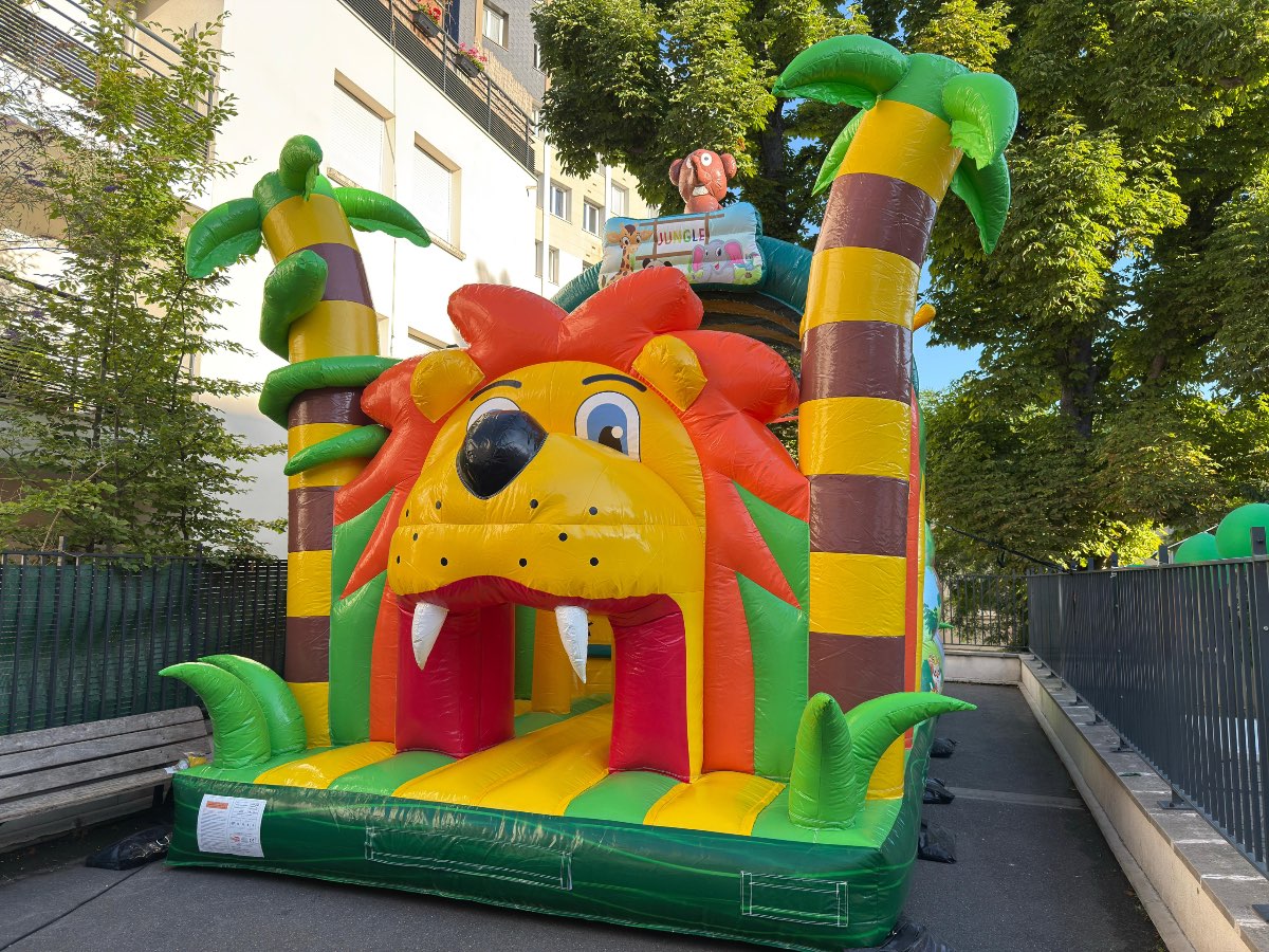 Parcours Gonflable Roi Lion 