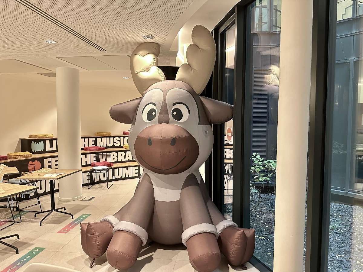 Renne de Noël Cartoon Gonflable 3m