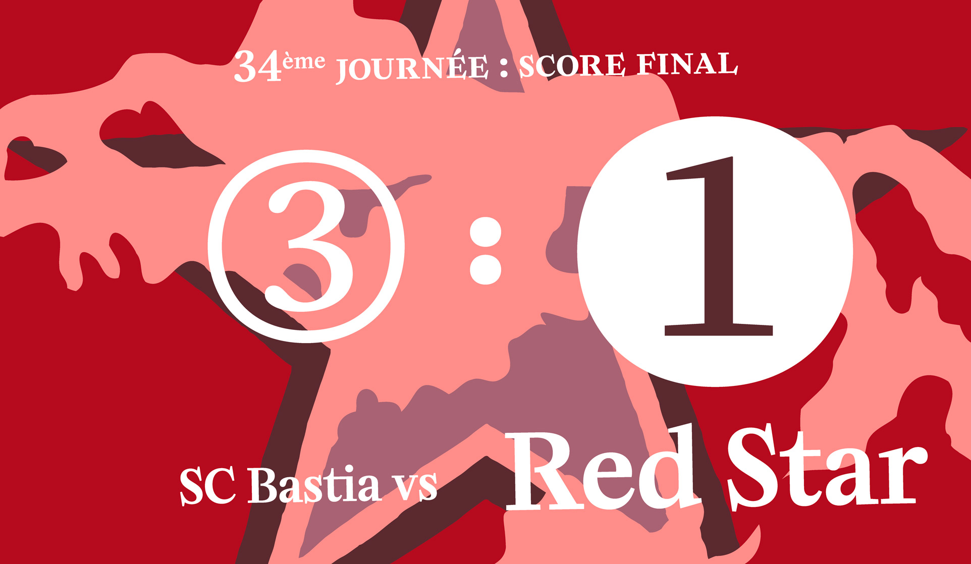 Live 34eme journee SC Bastia / Red Star