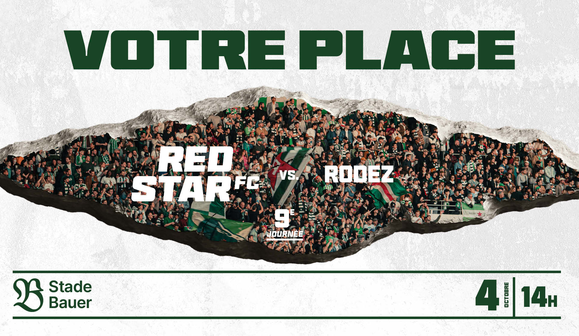 VOTRE PLACE POUR RED STAR FC / RODEZ